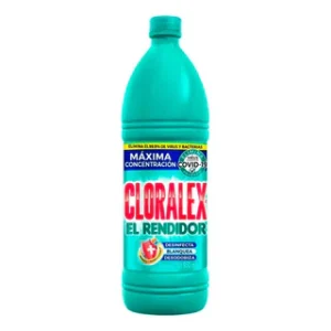Botellas Cloro Blanqueador Cloralex El Rendidor 950 ml
