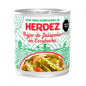 Lata Chiles Jalapeños En Rajas en Lata Herdez 205 gr