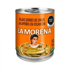 Lata Rajas De Chiles Verdes La Morena 210 Gr