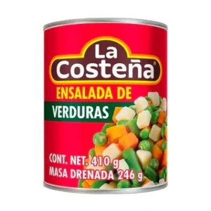 Lata ensalada de verduras la Costeña 410 g