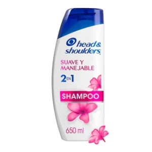 Shampoo Head & Shoulders 2 en 1 Suave y manejable control caspa 650 ml