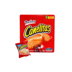 Caja de Galletas Canelitas Marinela 12 piezas de 30 g cada una, galletas de canela dulces para compartir en familia